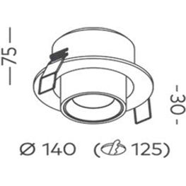 Switch 110mm Downlight COB 14w