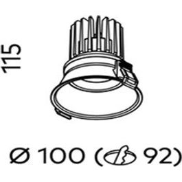 Titanium G2 100mm Downlight COB 13w