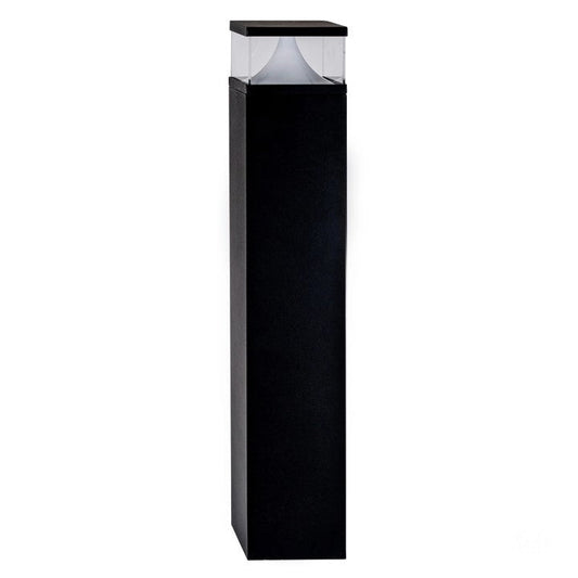 Divad 600mm Black Squared Bollard Light Built in LED 12w