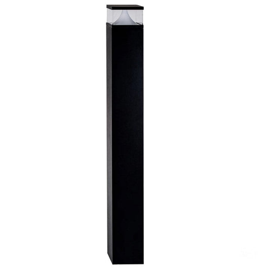 Divad 1000mm Black Squared Bollard Light LED 12w