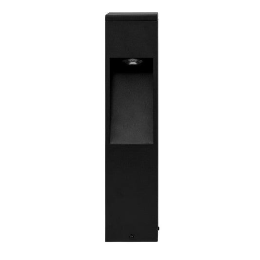 Fedor Square Black Bollard Light 525mm