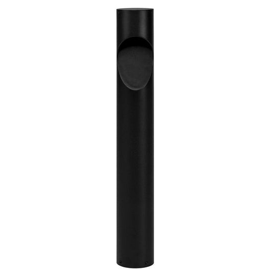 Fedor Round Aluminium Black Bollard Light Built in LED 12w