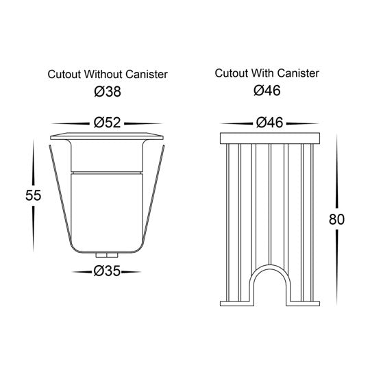 Elite Aluminium Deck or Inground Lights Built in LED 3w