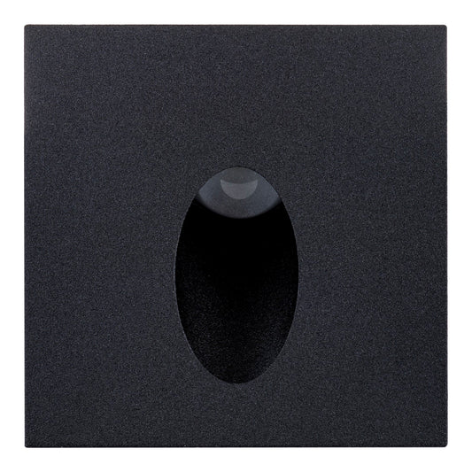 Recess Black Square Recessed Step Light