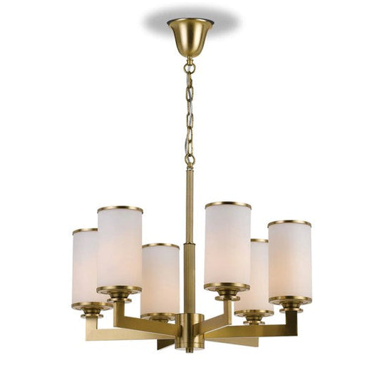 AHERN 6 LIGHTS PENDANT SOLID BRASS E27 25w