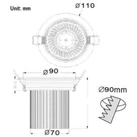 ECO LED 15W DLRF