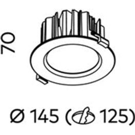 Apex 145mm Downlight COB 10w