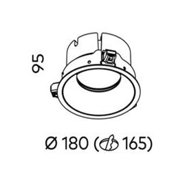 Ion R Large Downlight COB 22w