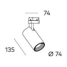 Kobe 147mm Single Circuit Tracklight COB 8w