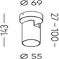 Onyx Single Adj Spot COB  7W