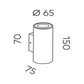 Onyx Wall Light COB 8W