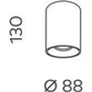 Titanium 102x130mm Surface Mount Canister (Canisters Only) COB