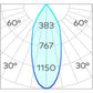 Titanium Semi-Recessed 78mm Downlight COB 9w