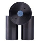 Tivah Solid Brass Graphite Double Adjustable Wall
