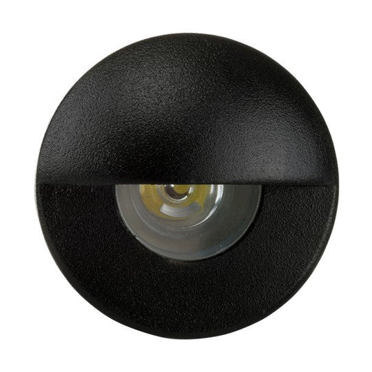 Mini Black Ollo Step Light with Eyelid Built in LED 1w