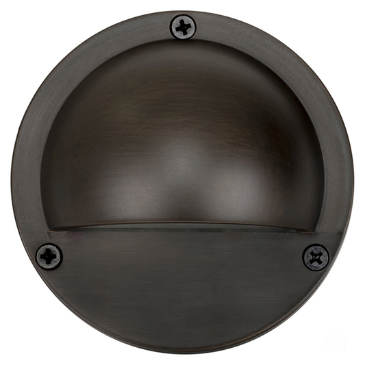 Pinta Antique Brass Step Lights with Eyelid 2.3w