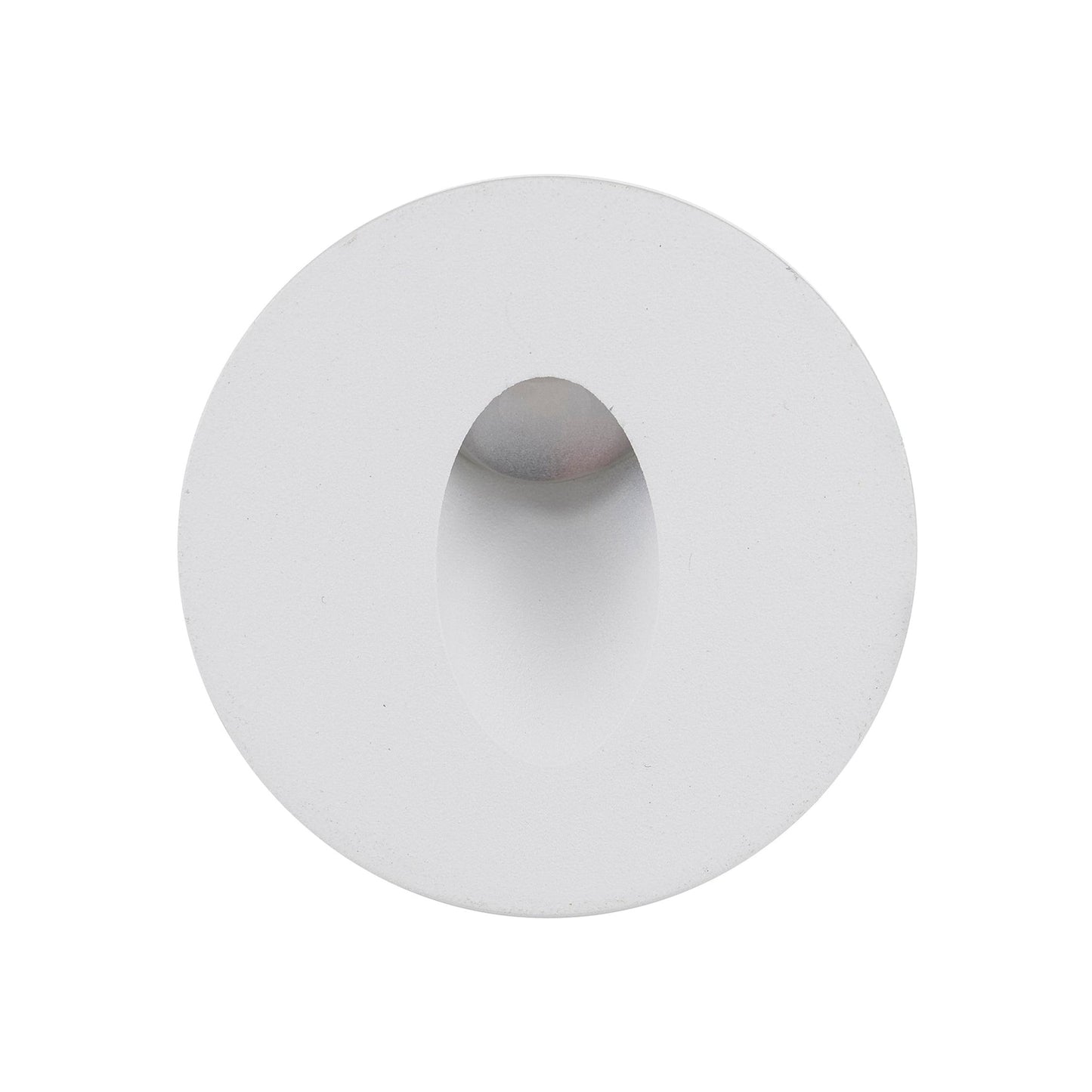 Mini Recess White Round Recessed Step Light