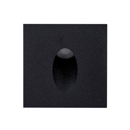 Mini Recess Black Square Recessed Step Light