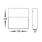 Virsma Black Square LED Step lights Built in LED 4w