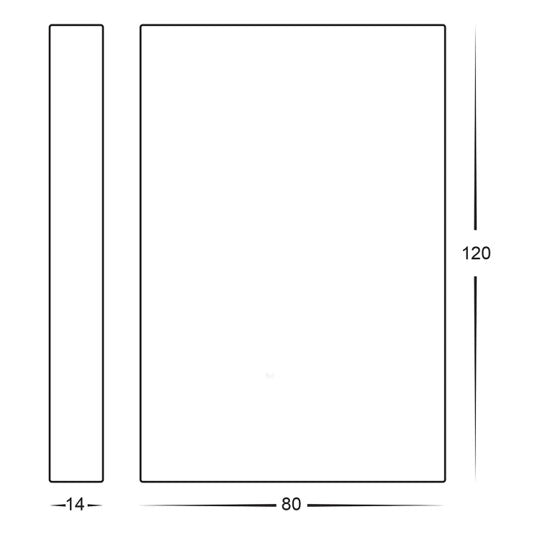 Stylez Solid Brass Up & Down Wall Light Built in LED 3w