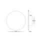 Halo White TRI Colour LED Wall Light Built in LED 12w