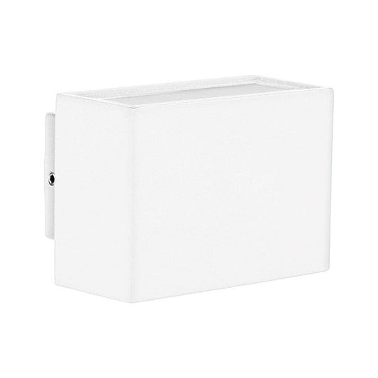 Mini White Blokk Up & Down Wall Light Built in LED 3w