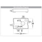 Mini White Blokk Up & Down Wall Light Built in LED 3w