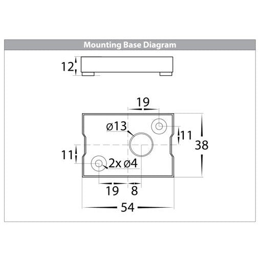 Mini White Blokk Up & Down Wall Light Built in LED 3w