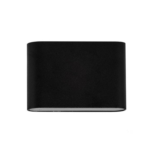 Lisse Black Fixed Down Wall Light Built in LED 4w