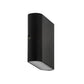 Lisse Black Up & Down Wall Light Built in LED 3w