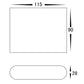 Lisse Black Up & Down Wall Light Built in LED 3w