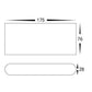 Lisse  Black Fixed Down TRI Colour LED Wall Light LED 6w
