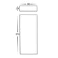 Essil Black Up & Down LED Wall Light Built in LED 6w