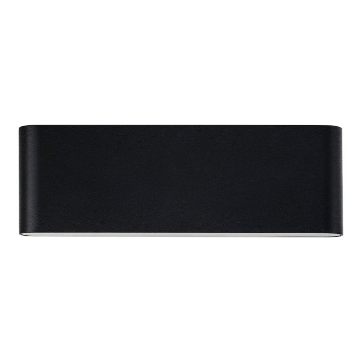 Lisse Black  Fixed Down Wall Light Built in LED 12w