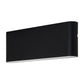 Lisse Black  Fixed Down Wall Light Built in LED 12w