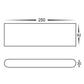 Lisse Black  Fixed Down Wall Light Built in LED 12w