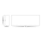 Maro Black Up & Down TRI Colour Eight LED Wall Light Built in LED 1w