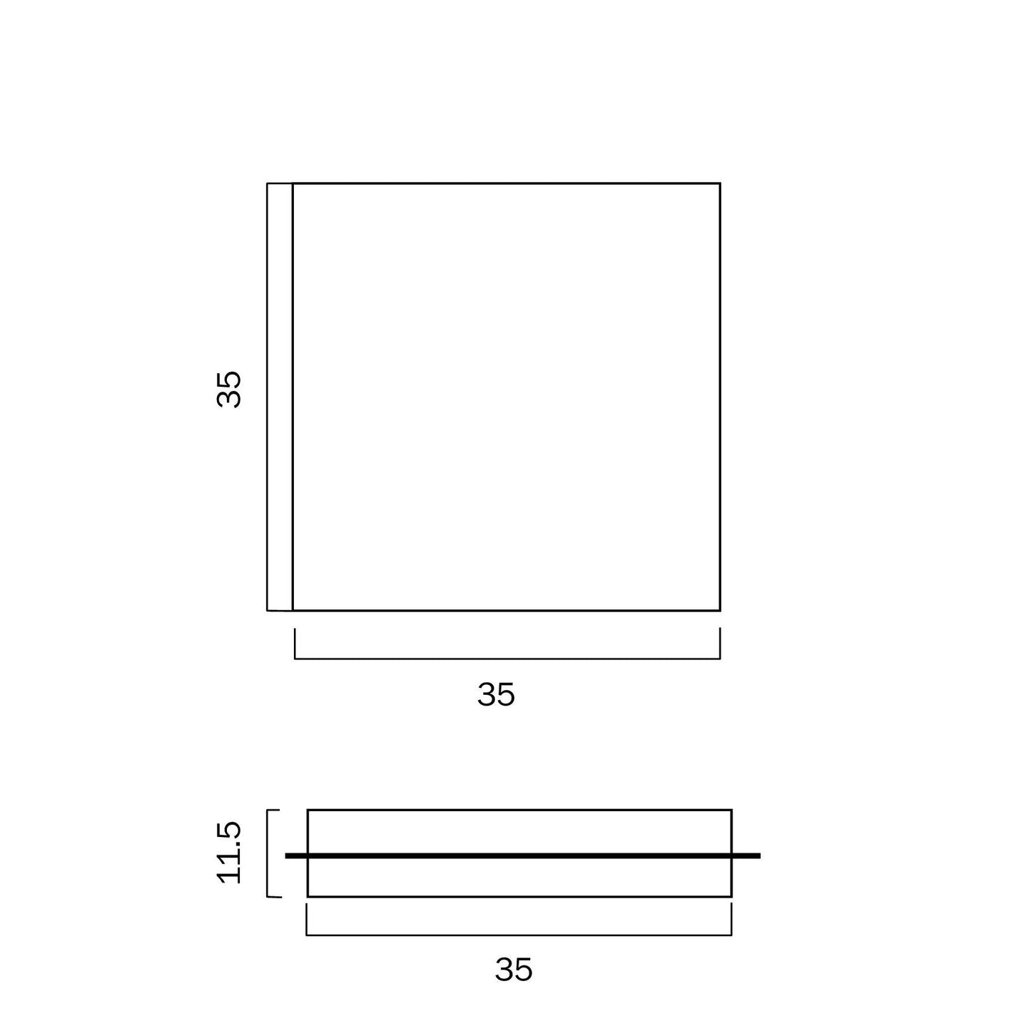 ANDELA SQUARE LED OYSTER SMD 30w