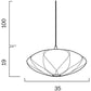 ARAGON 35 PENDANT E27 60w
