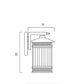 AVERA 15 EXTERIOR WALL LIGHT E27 25w