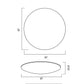 BLISS 97cm OYSTER DIM SMD 80w