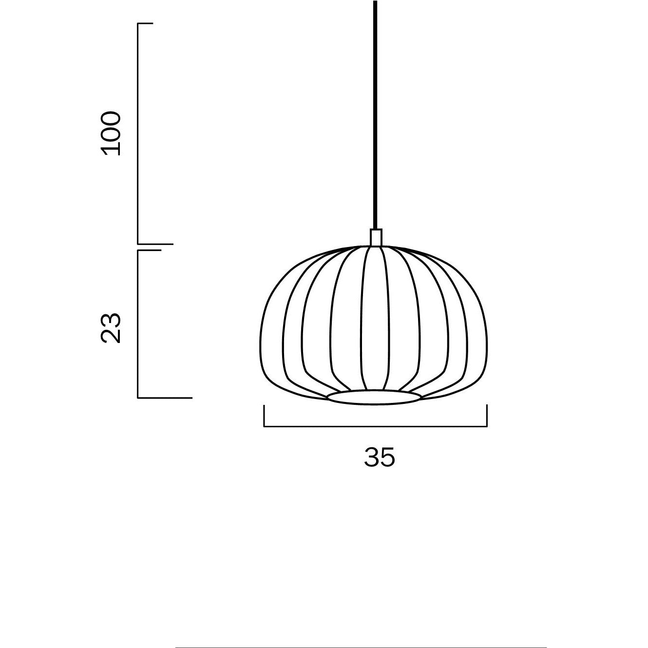 COOTE 35 PENDANT E27 60w