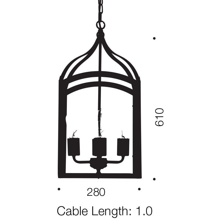 IBIZA 4 PENDANT E27 25w