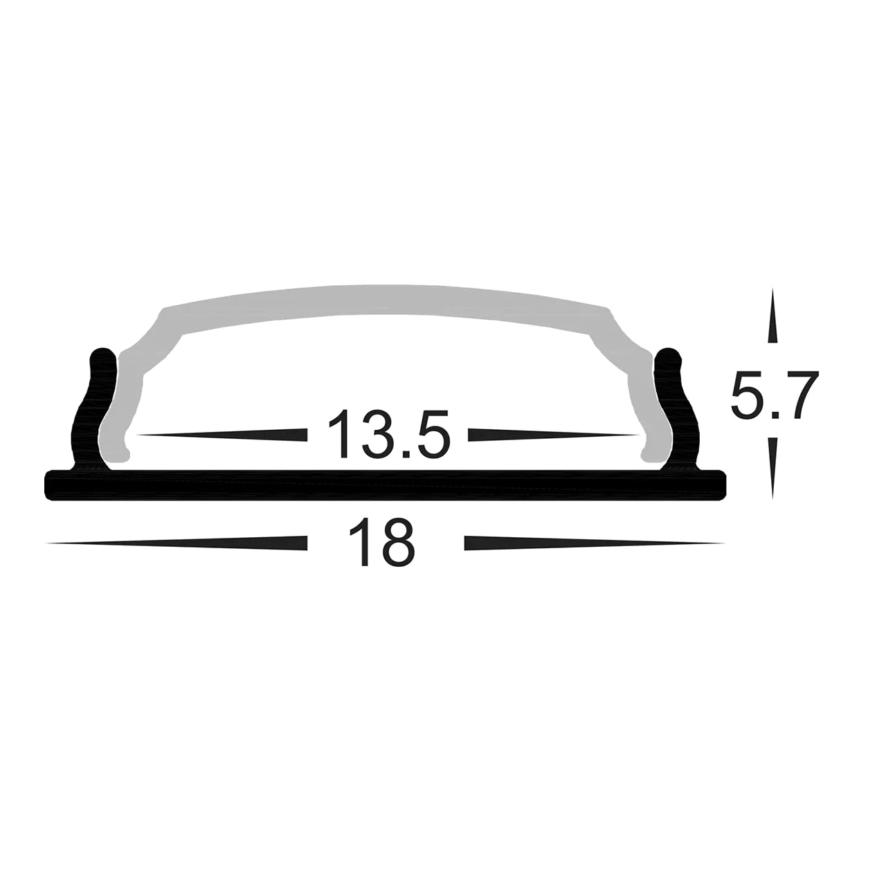 H- LED 1806 Bendable LED Profile