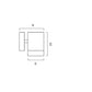 RIVA EX1 WALL LIGHT GU10 28w