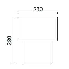 ROWE BATTEN FIX B22 60w