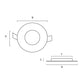 STOW ROUND DOWN WALL LIGHT NICKEL SMD 3w