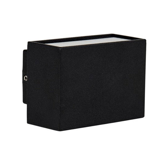Mini Black Blokk Up & Down Wall Light Built in LED 3w
